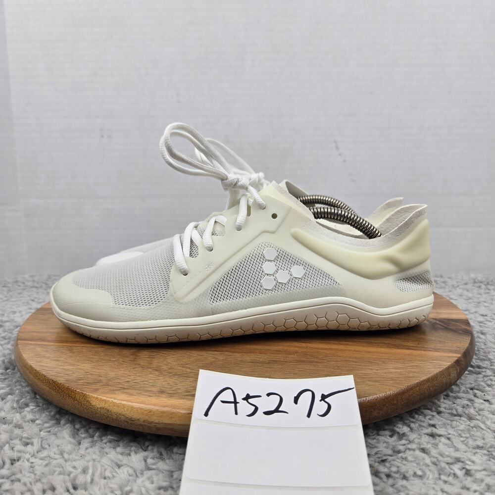 Vivobarefoot Mens 41 Primus Lite III Bright White Minimalist Gym Training Shoe